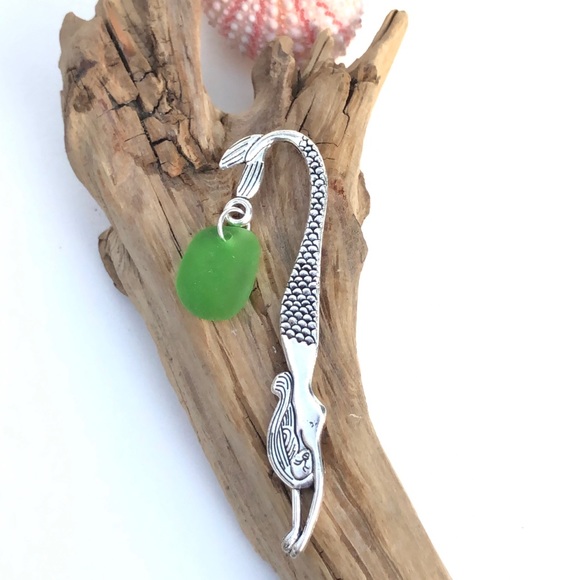 Artisan Other - Buy One Get One! Pewter Mermaid Sea Glass Bookmark